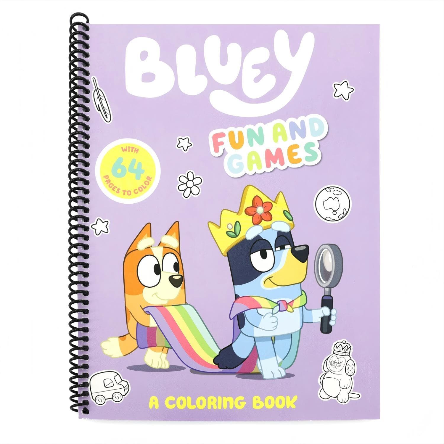TEMU Bluey: Fun And Games: A Coloring Book ( ) (spiral-bound)