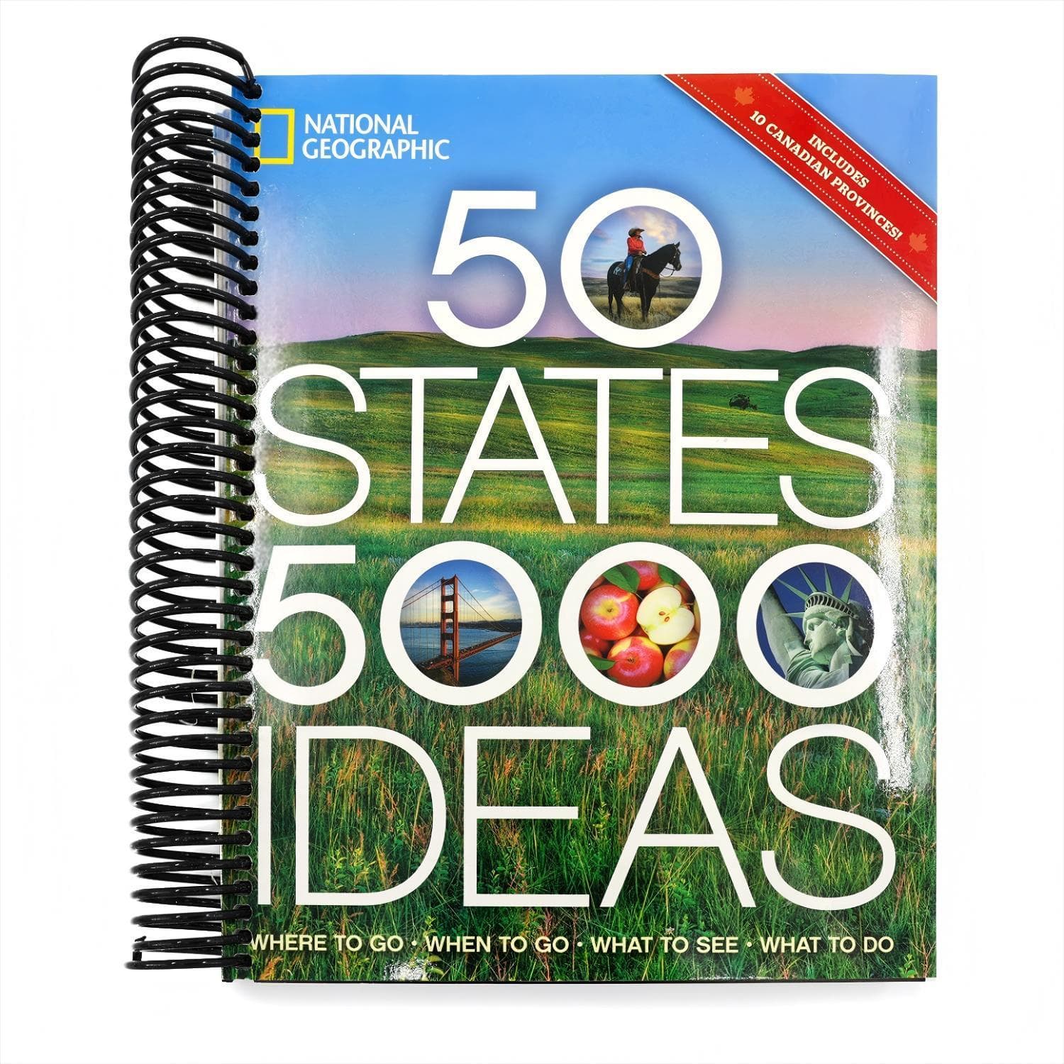 TEMU 50 States, 5,000 Ideas: Where To Go, When To Go, What To See, What To Do (5,000 Ideas) Spiral-bound