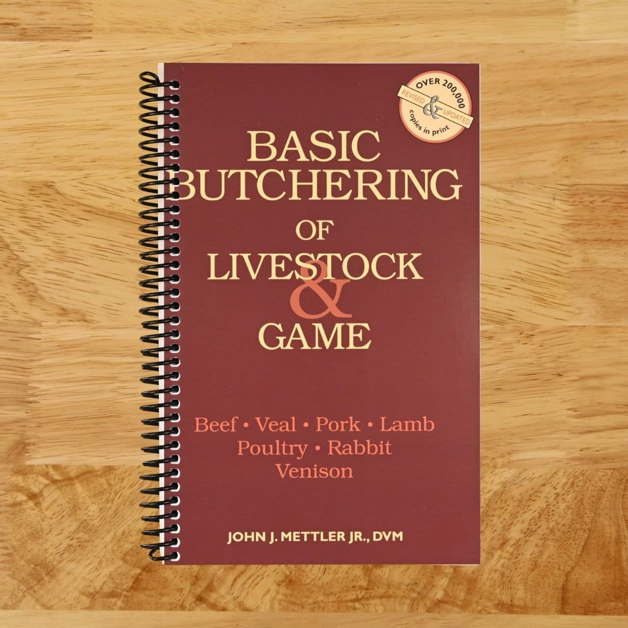 TEMU Basic Butchering Of Livestock & Game: Beef, Veal, Pork, Lamb, Poultry, Rabbit, Venison (spiral Bound)