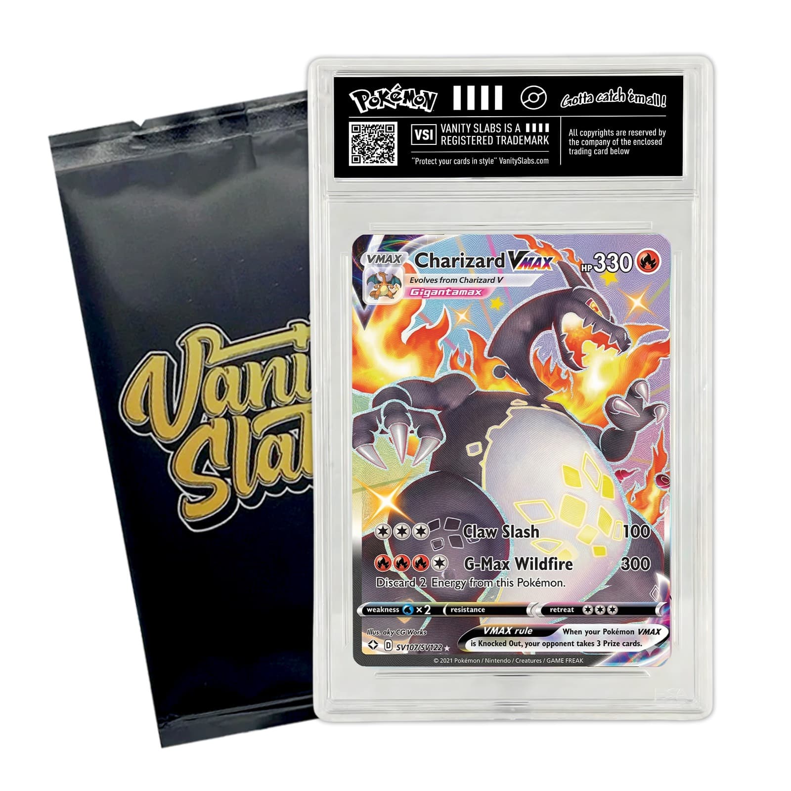 TEMU Pokémon Random Slab | Ultra Or Double Rare Card In Slab | Ex, V, , | Includes 10 Bonus Cards | Perfect Gift For Kids & Collectors