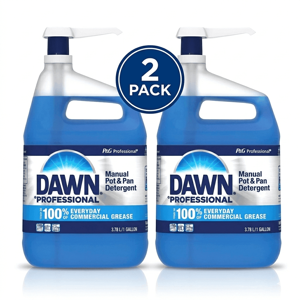 TEMU 2 Count - Dawn Dish Detergent Liquid, 1 Gallon Each, Powerful Grease Cutting Dish Soap For Kitchen Cleaning