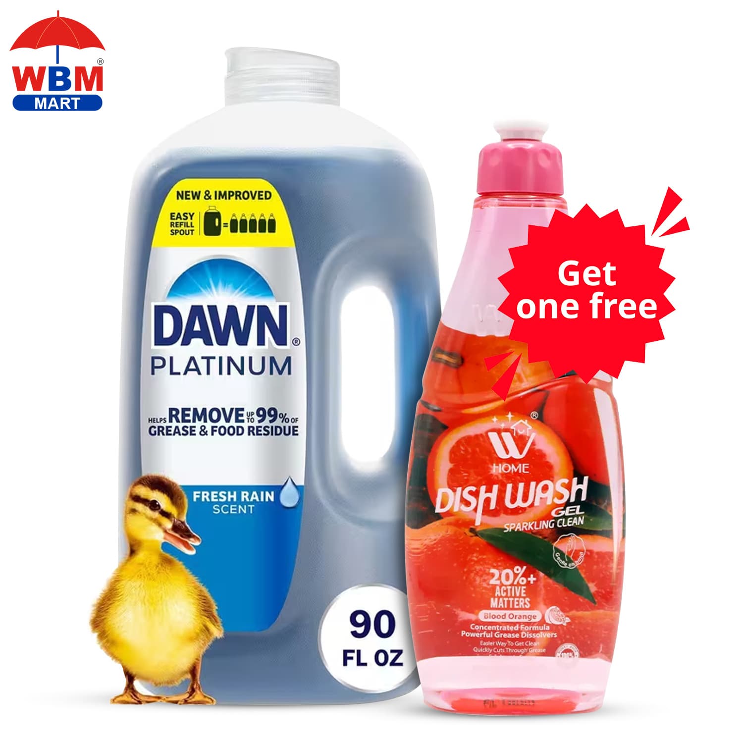 TEMU 90 Fl. Oz. Dawn Platinum Dishwashing , With Free Liquid Dishwash