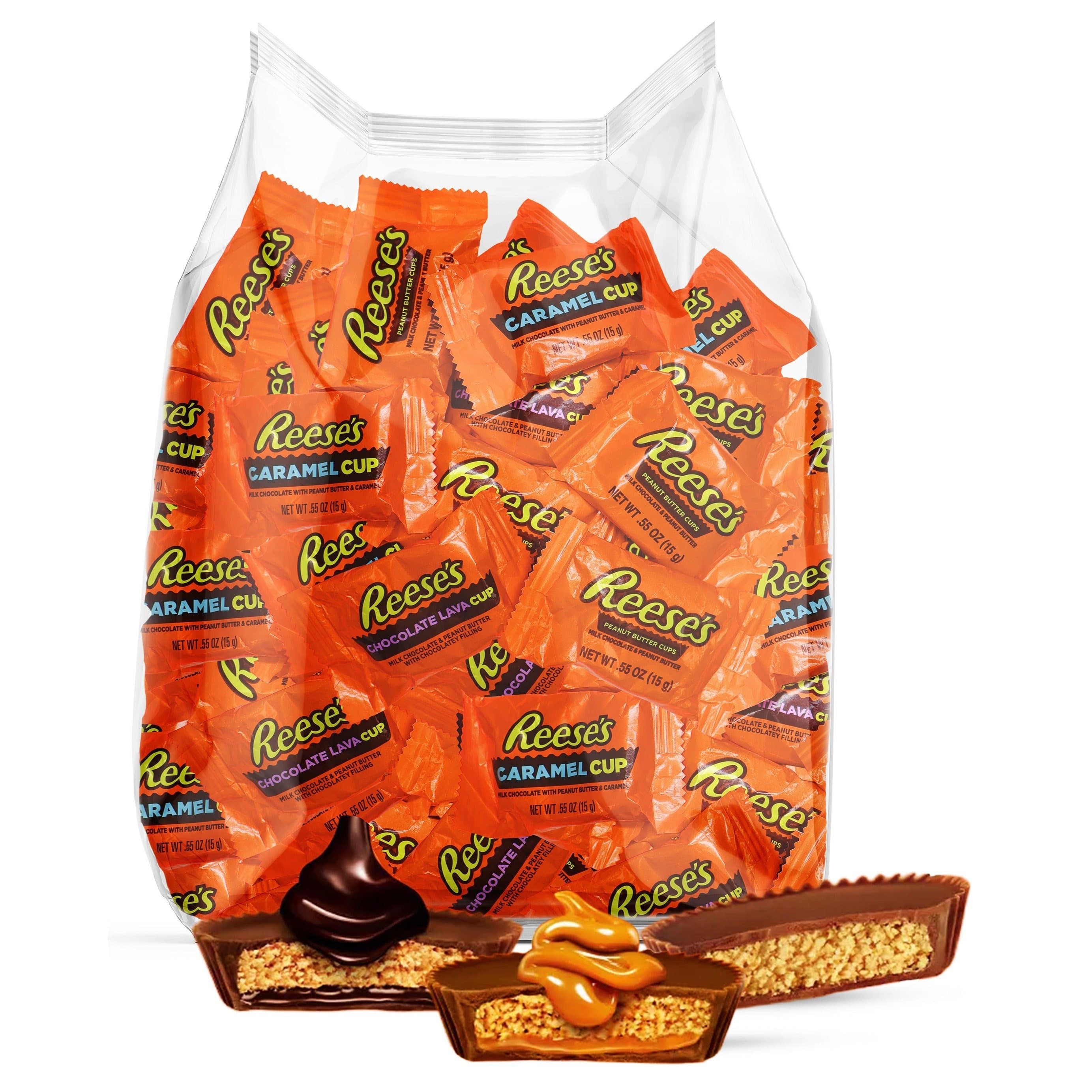 TEMU Reese’s Chocolate Peanut Butter Cups Variety - 1 Lb Bulk Chocolate Candy, Individually Wrapped Treats For Parties, Holidays, And Sharing
