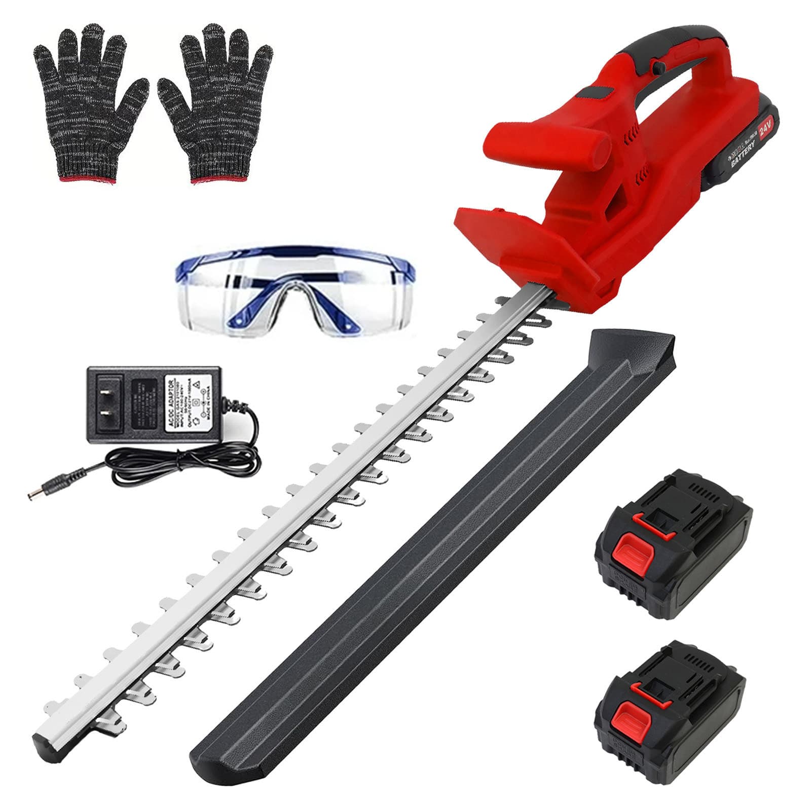 TEMU 22-inch Professional-grade Cordless Hedge Trimmer | 24v High-capacity Li- & Brushless Motor For Long- & Strong Cutting, 22-inch Blade, Ideal For Shrubs, Branches, Lawns & Yard Care