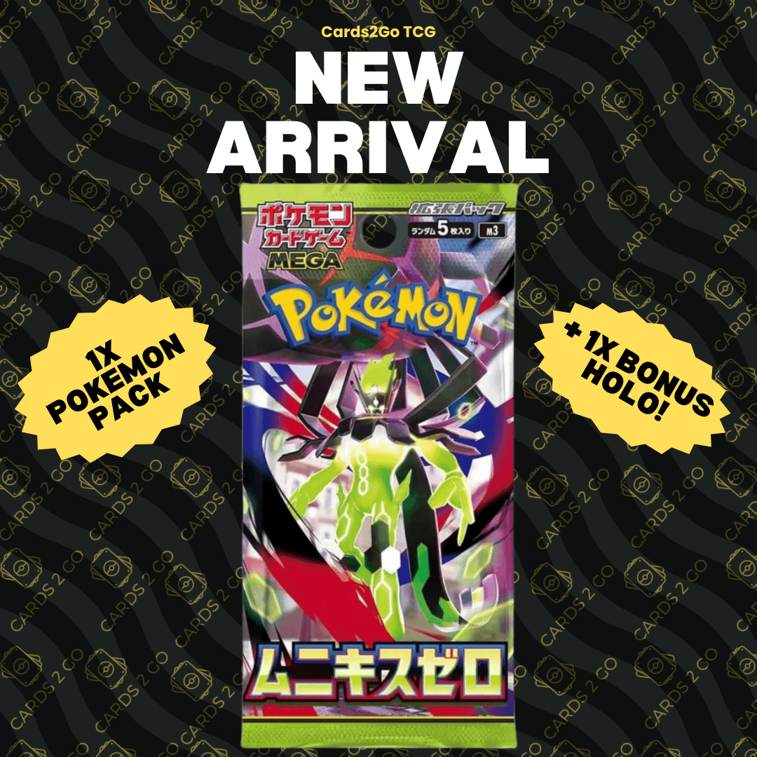 TEMU Cards - Pack 1x Sealed Authentic Munikis 0 / Nihil 0 Japanese + Bonus Holographic Card!