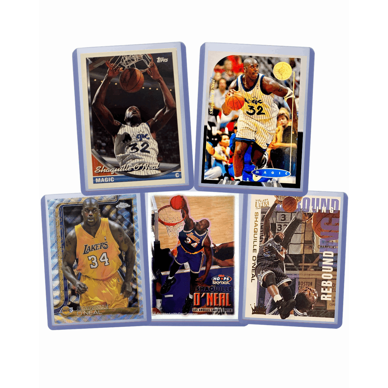 TEMU O' Basketball Cards Lot Of 5 (5) – La Lakers Superstar - , Topps, , Bowman, Etc. -