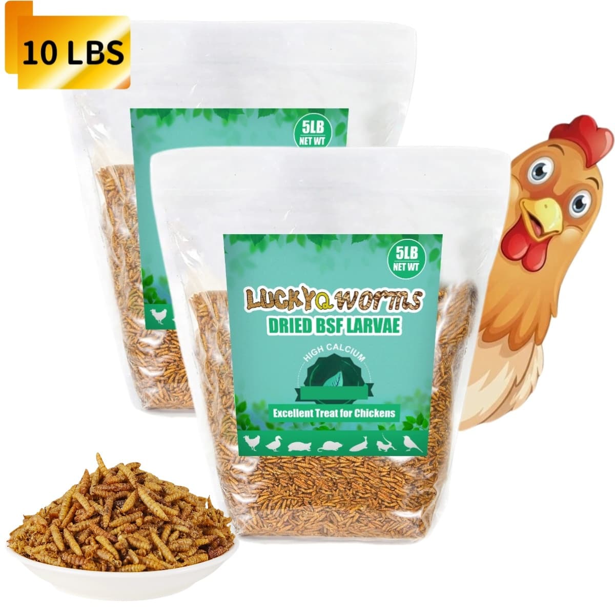 TEMU Dried Fly For Chickens Protein Pet Food High Dried For Hens Ducks Turtles Fish Lizards Hamsters Dried Insect