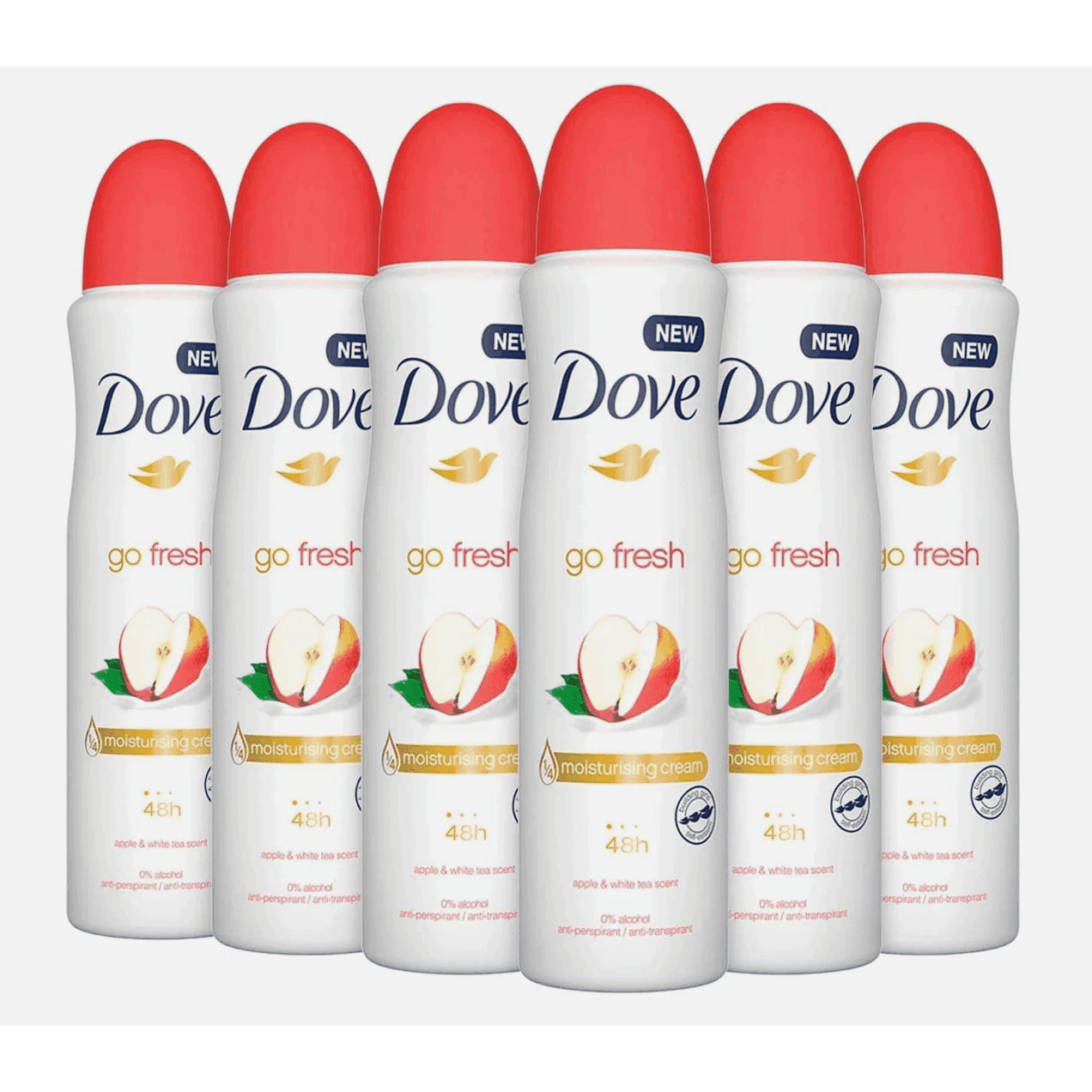 TEMU Dove & Antiperspirant Deodorant Spray 150 Ml Pack Of 6