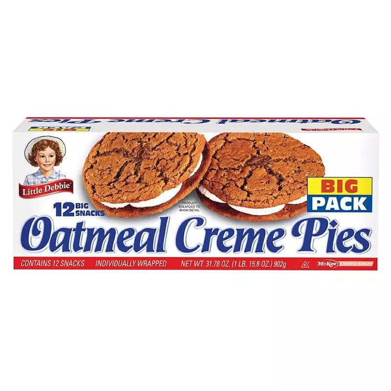 TEMU Little Debbie Oatmeal Creme Pies,1lb 14 0z (300z)852g, 12 Pk.