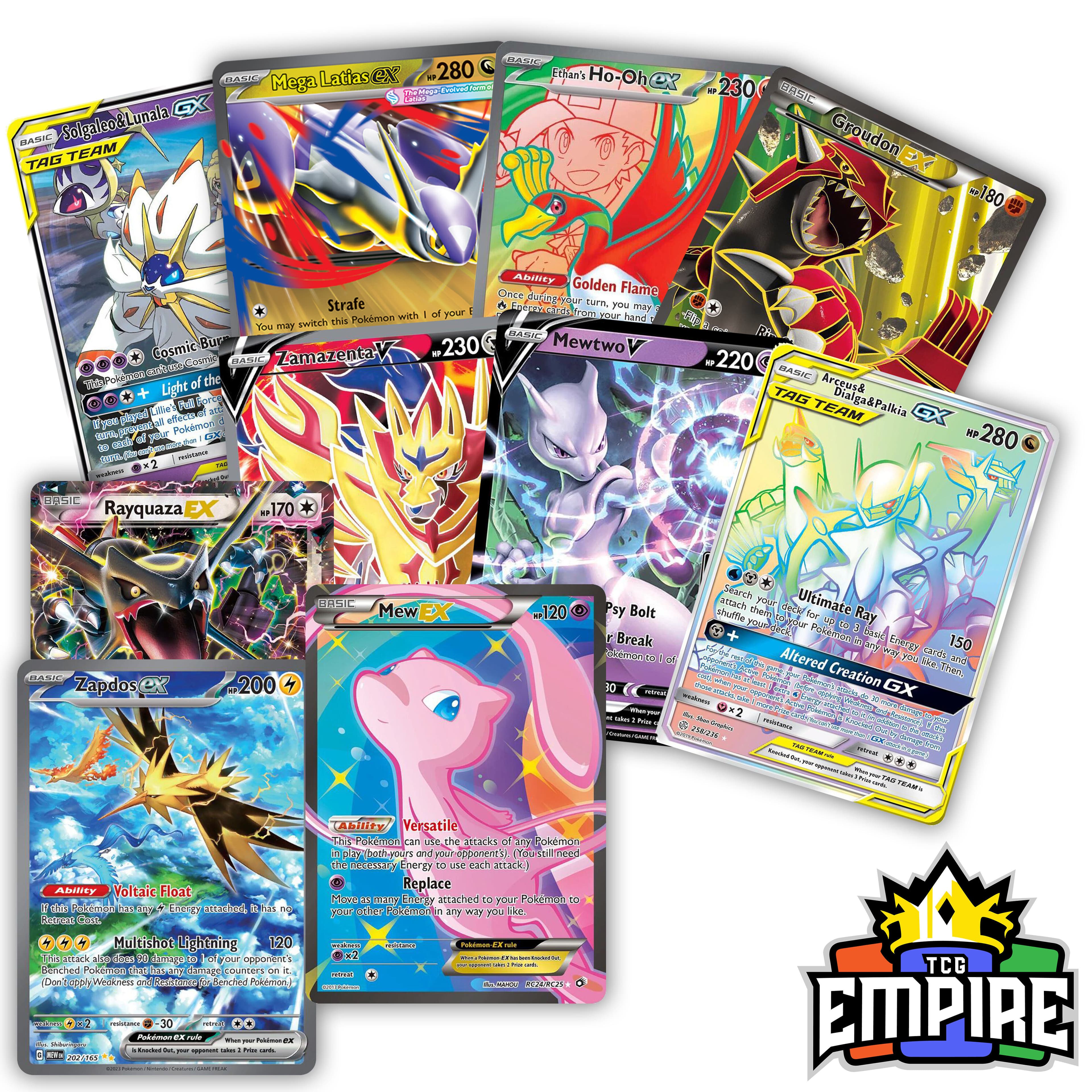 TEMU V,ex, Gx, Card Lot - & Mythical - Random - Perfect Gift For Collectors!