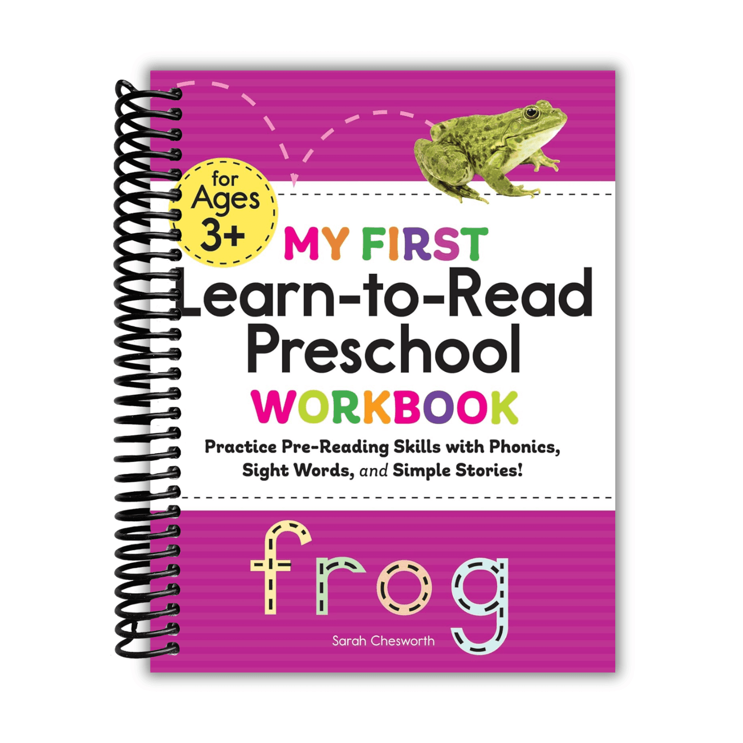 TEMU My First Learn-to-read Preschool Workbook: Practice Pre-reading Skills With Phonics, Sight Words, And Simple Stories! (spiral Bound)
