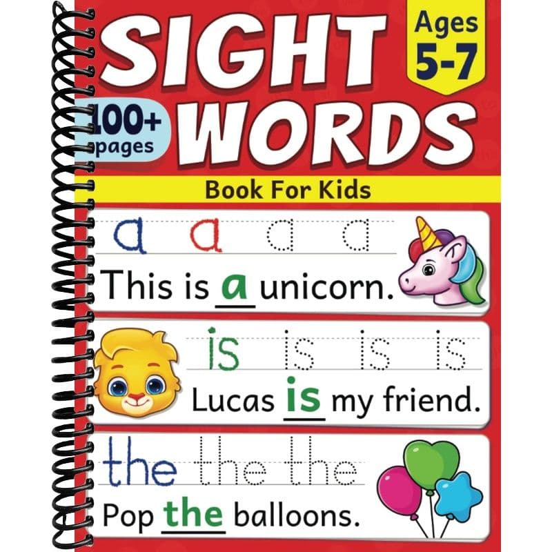 TEMU Sight Words Book For Kids: Quickly Learn First 100 Most Common Sight Words For Kindergarten, 1st Grade And 2nd Grade | For Kids Learning To Read And Write | Ages 5 To 7