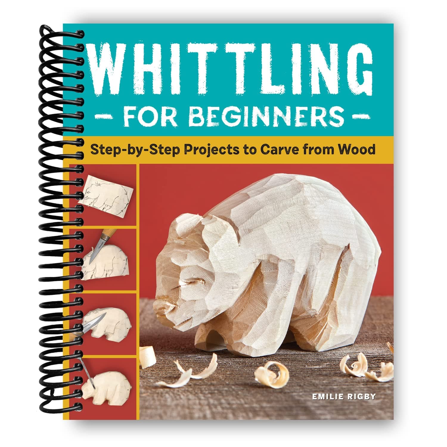 TEMU Whittling For Beginners: Step-by-step Projects To Carve From Wood (spiral Bound)