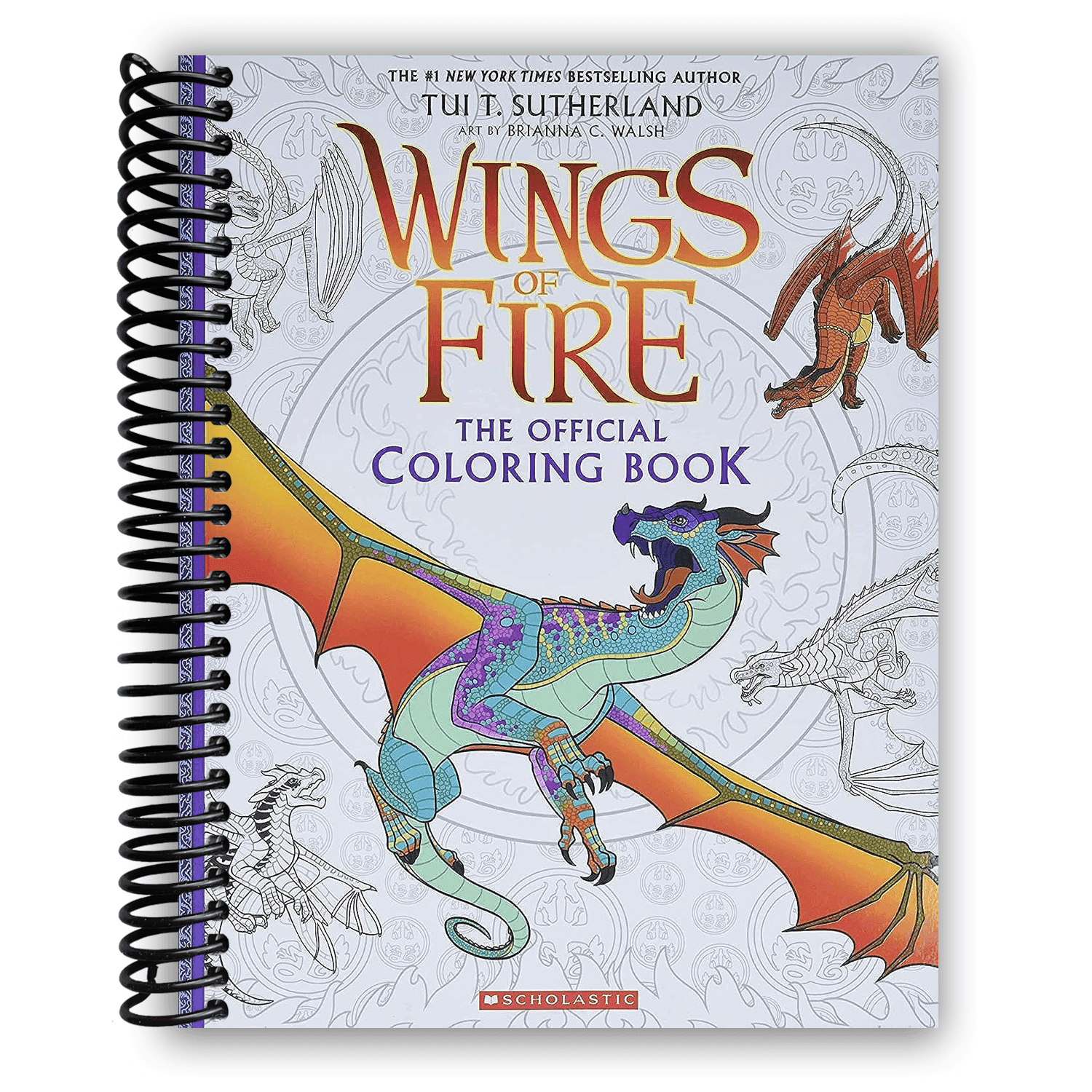 TEMU Official Wings Of Fire Coloring Book (spiral Bound)
