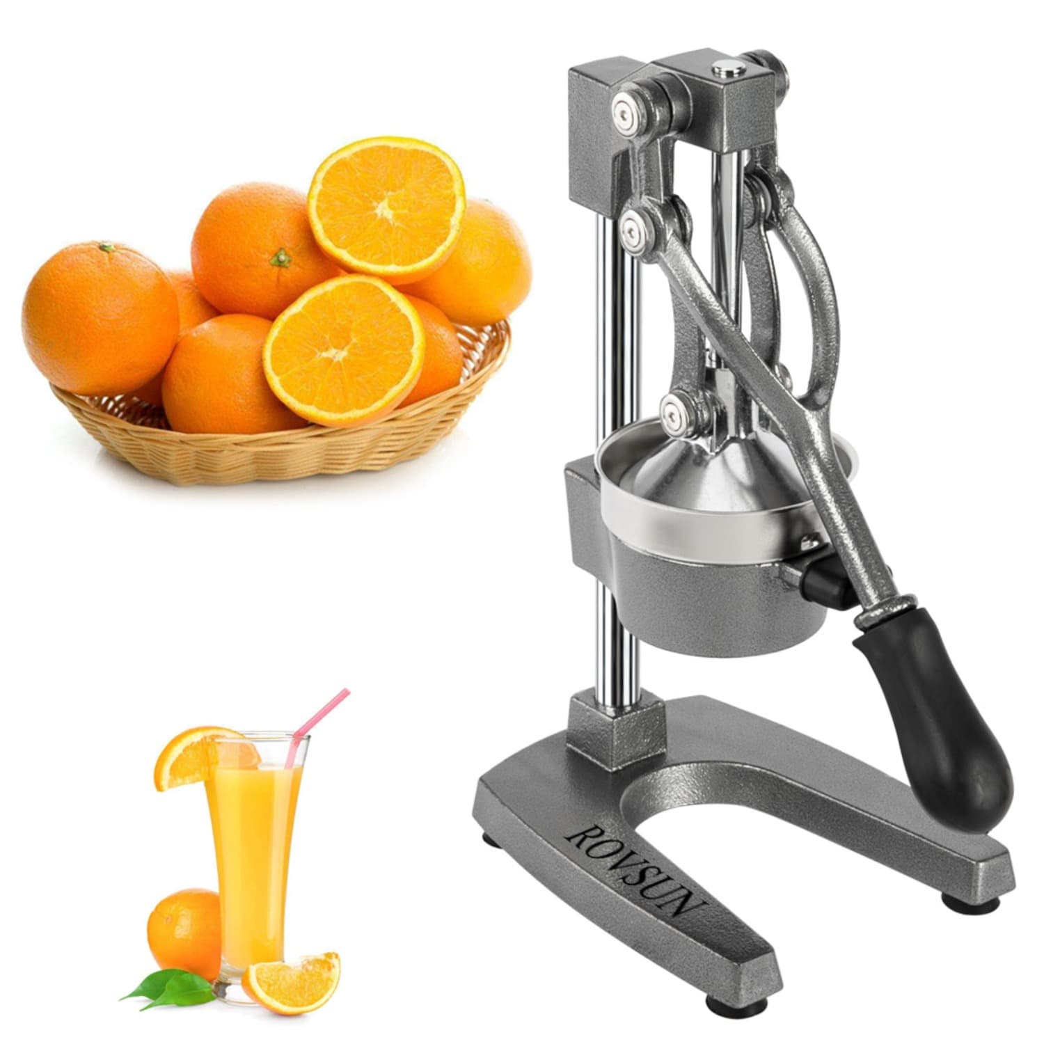 TEMU Commercial Grade Citrus Juicer, Hand Press Manual Fruit Juicer, Juice Squeezer Citrus Orange Lemon Pomegranate