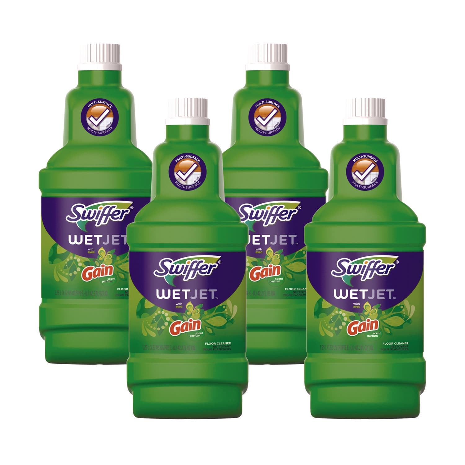 TEMU Case Of 4, Swiffer System Cleaning-solution Refill, 1.25 L Bottles