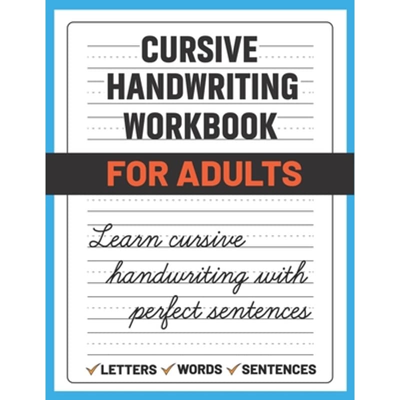 TEMU Cursive Handwriting Workbook For Adults: Learn And Practice Cursive Handwriting For Adults, (adult Handwriting Paper) -- Sultana Publishing - Paperback