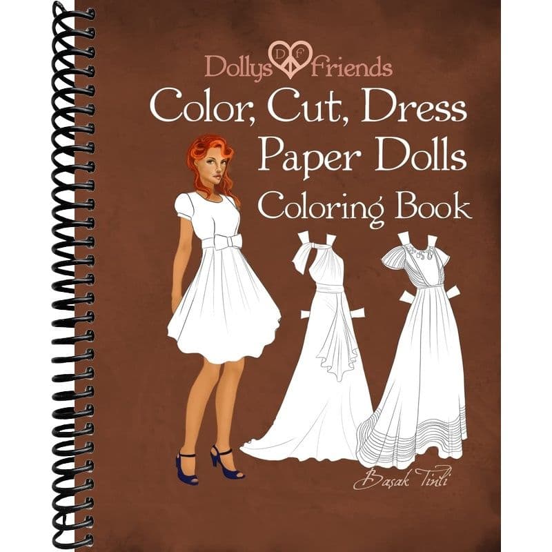 TEMU Dollys And ; Color, Cut, Dress Paper Dolls Coloring Book