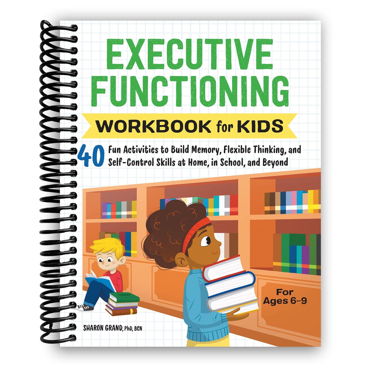 TEMU Executive Functioning Workbook For Kids: 40 Fun Activities To Build Memory, Flexible Thinking, And Self-control Skills (spiral Bound)