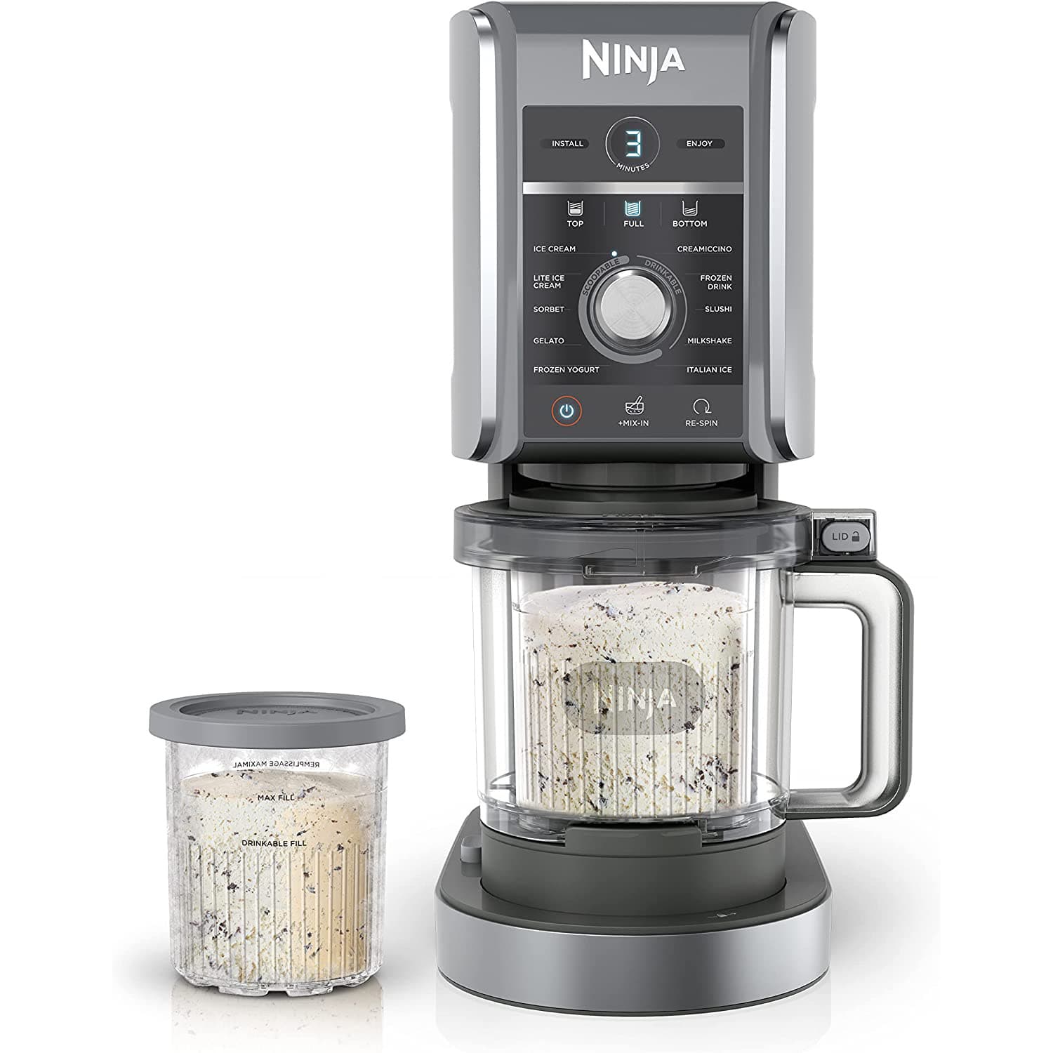 TEMU Ninja Deluxe 11-in-1 Xl Ice Cream Maker, Silver (nc501) - Refurbished
