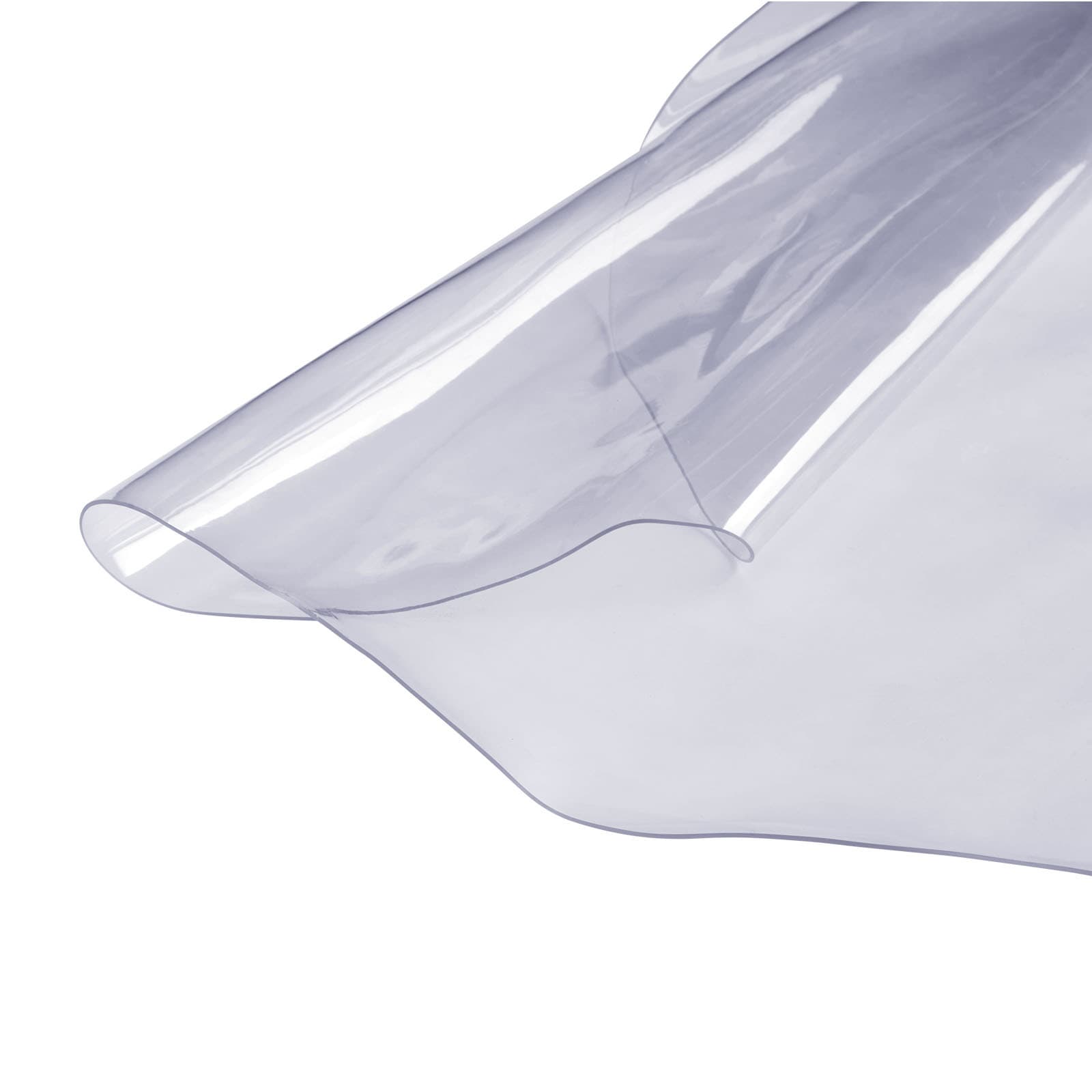 TEMU Vevor Clear Table Cover Protector, 48 Inch/1230 Mm Round Table Cover, 1.5 Mm Thick Pvc Plastic Tablecloth, Waterproof Desktop Protector For Writing Desk, Coffee Table, Dining Room Table