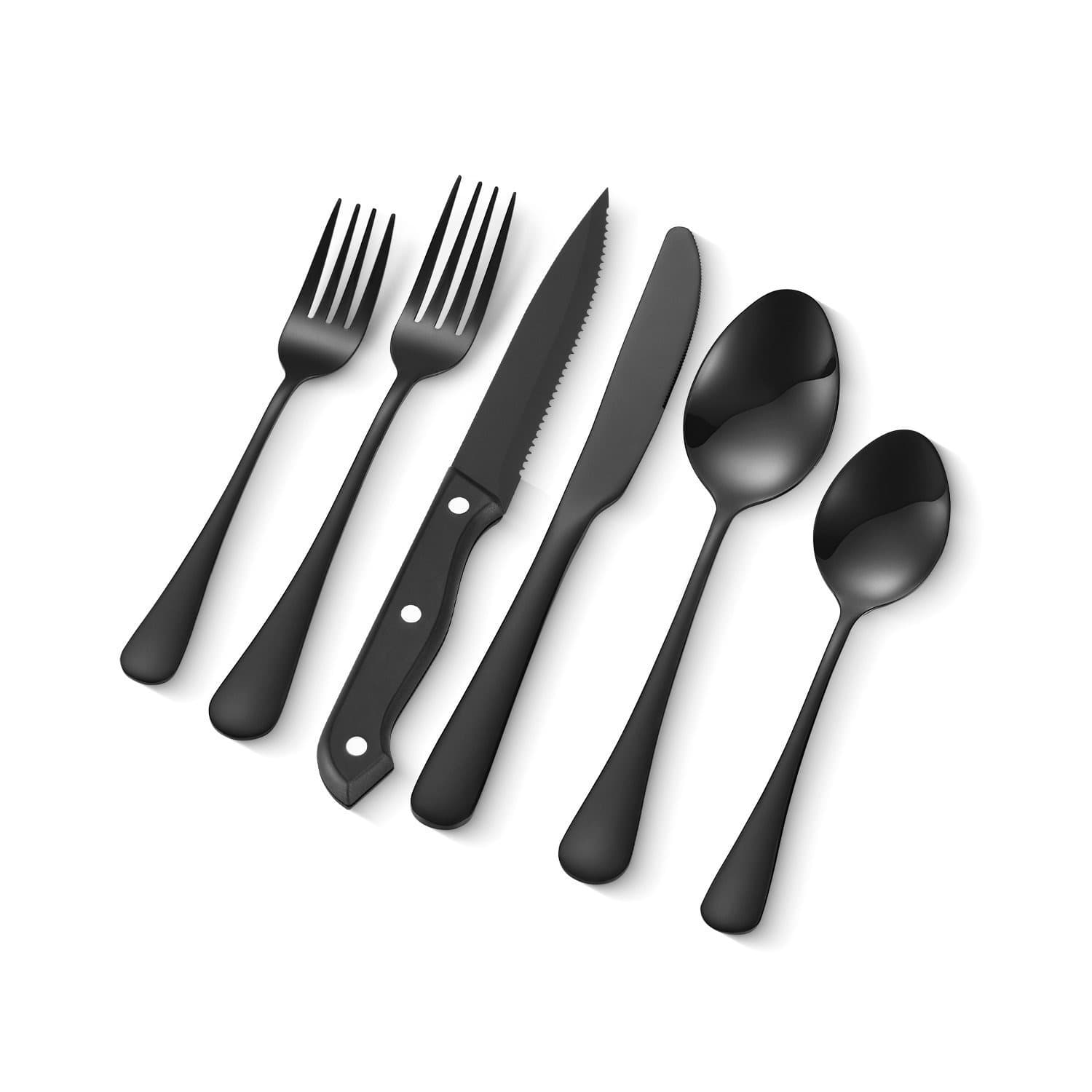 TEMU Vevor 48-piece Silverware Set Stainless Steel Cutlery Flatware Utensils For 8