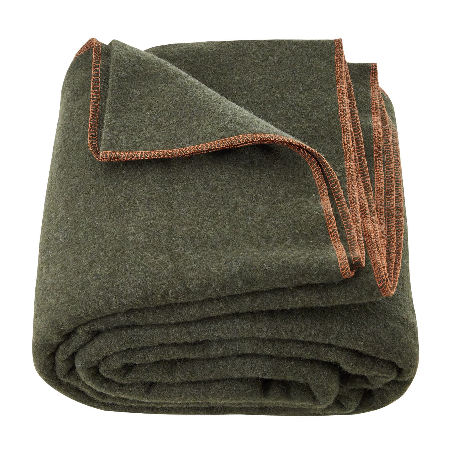 TEMU Vevor Wool Camping Blanket 64" X 88" Warm For Camping Hiking Travel Army Green