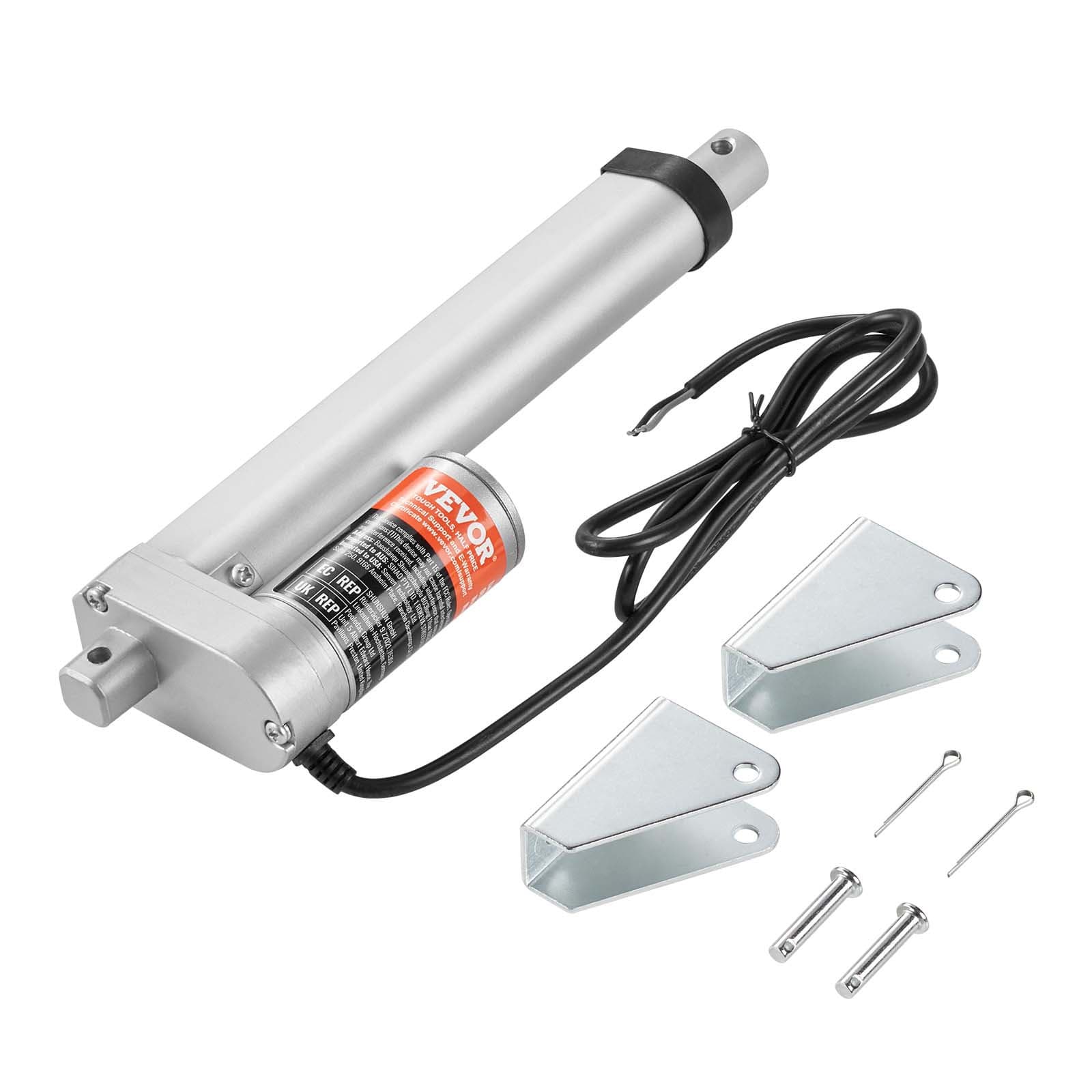 TEMU Vevor Linear Actuator 12v,6inch/ 20 Inch High Speed 0.55"/s Linear Actuator, 220lbs/1000n Linear Motion Actuator With Mounting Bracket And Ip54 Protection