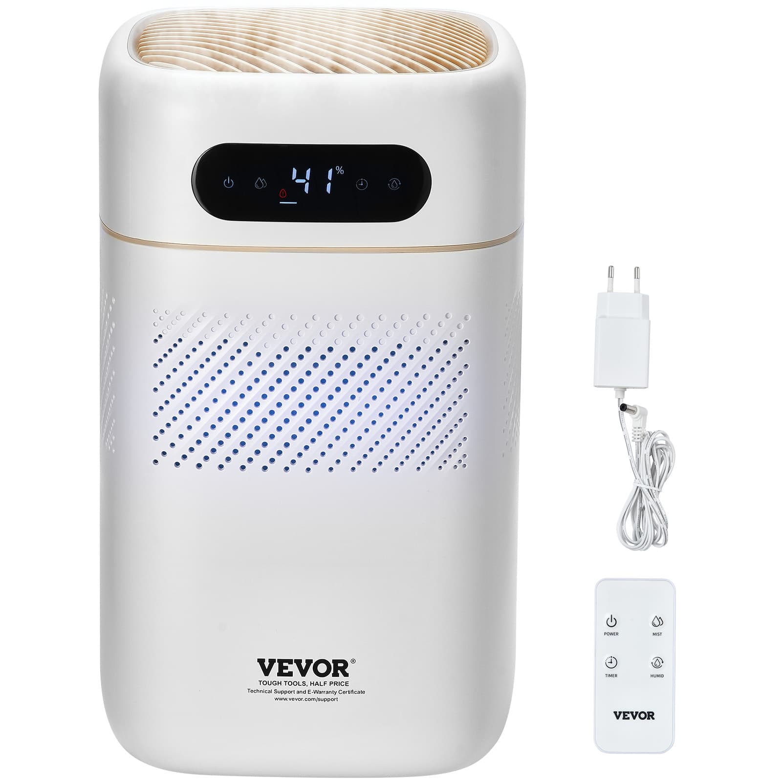 TEMU Vevor 5l (1. 32g) Evaporative Humidifier For 538. 2 For Bedroom