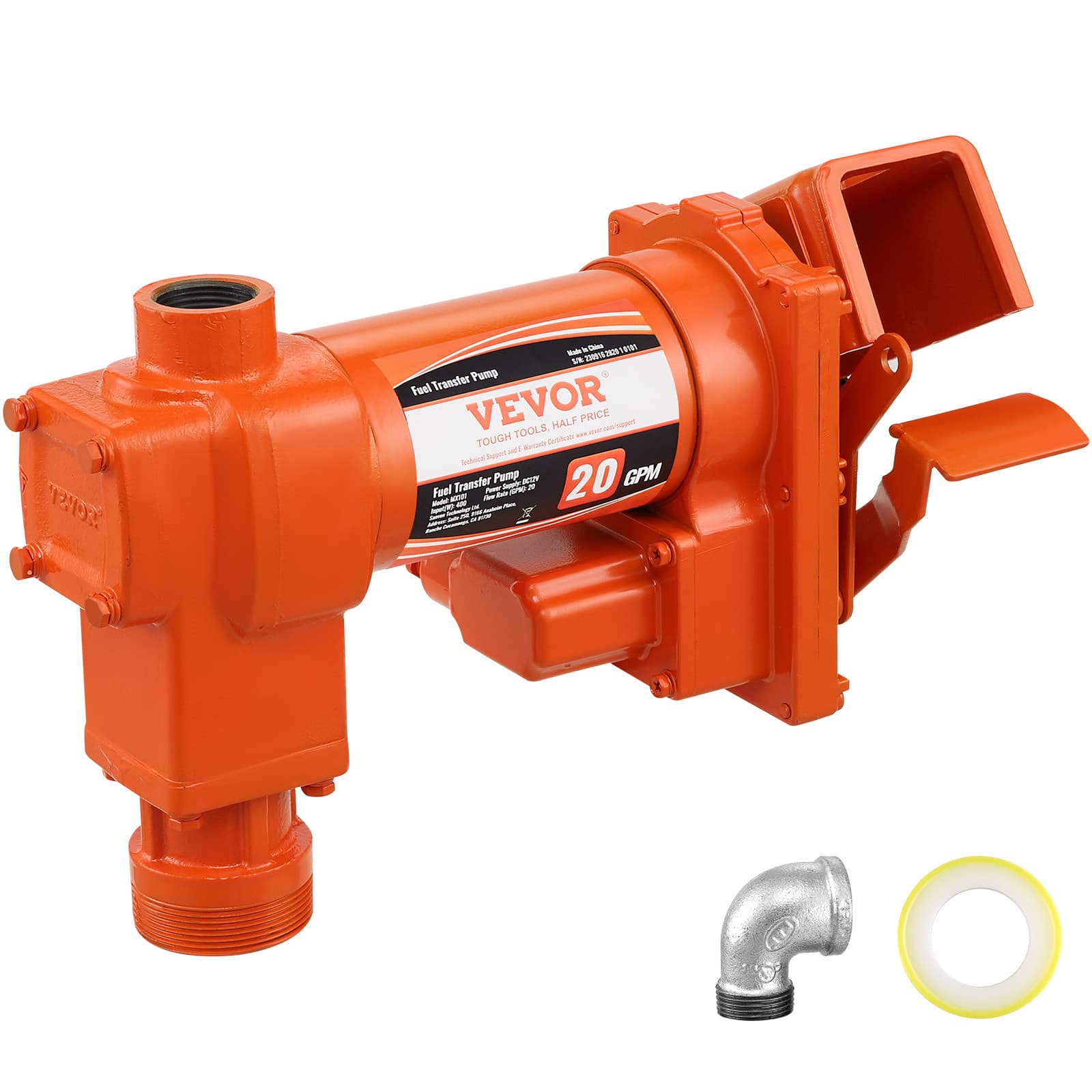TEMU Vevor Fuel Transfer Pump, 12v 20 Gpm 1/4 , Cast Iron Gasoline Extractor Pump With Fuel Collection For Gasoline, , Kerosene, Ethanol & , And