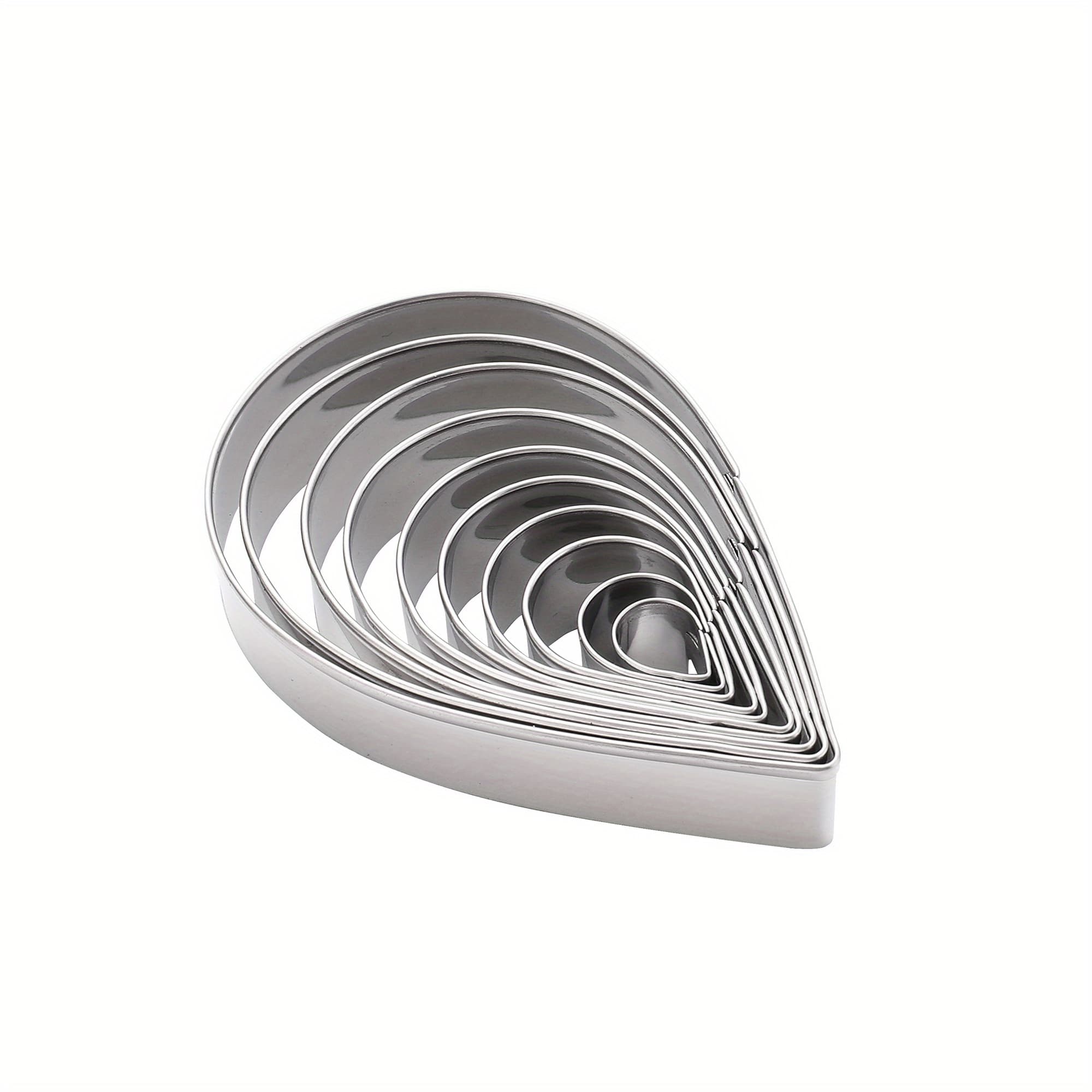 TEMU 10pcs, Rose Fondant Cutters, Stainless Steel Pastry Cutters, Flower Petal Cookie Cutters, Baking Tools, Kitchen Gadgets, Kitchen Accessories