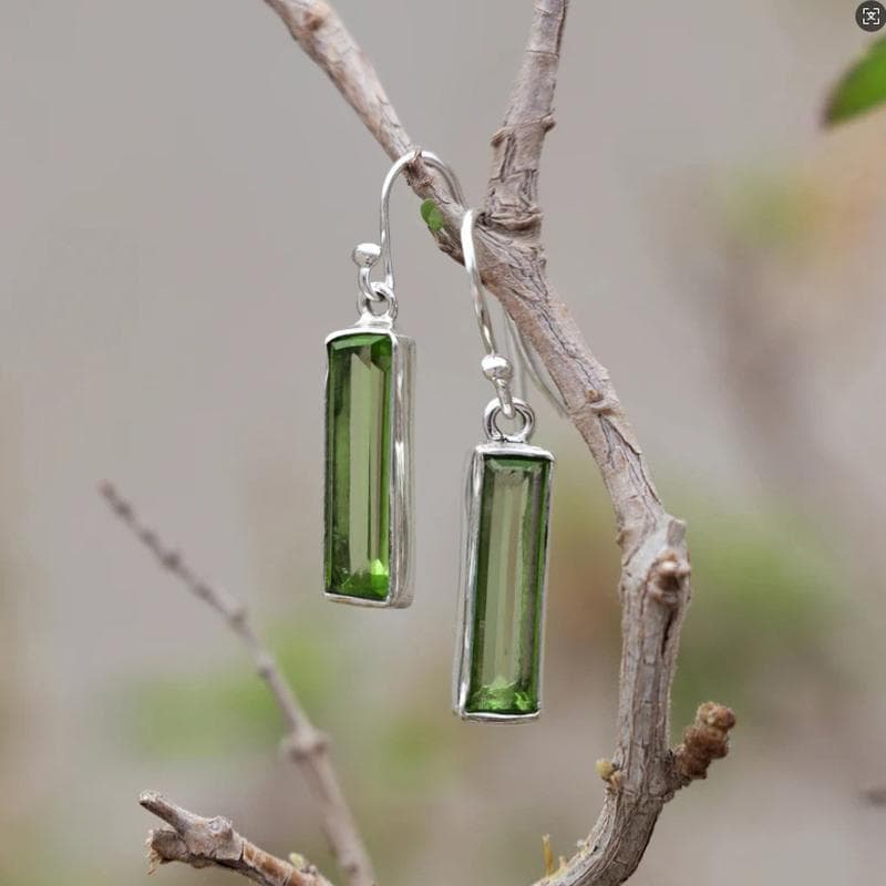 TEMU All Season Minimalist Rectangular Long Bar Dangle Earrings For Women, Suitable For Daily Wear Office Work Casual Outing Dating Friend Weekend Activities