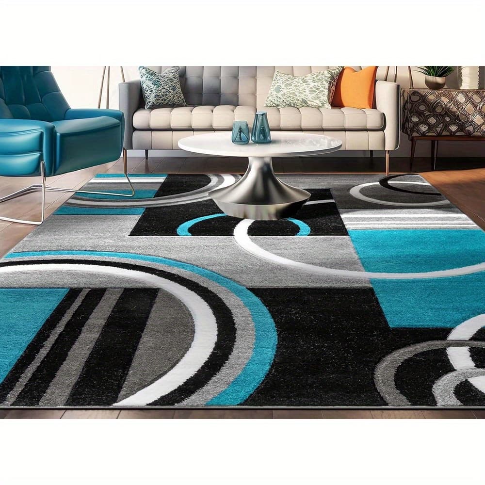 TEMU Luxurious Area Rugs For Living Room, Floor Carpet For Bedroom, Flannel Carpets Home Decor Rugs, Hotel, Non-slip Machine Washable Carpet, Aesthetic Stuff Home Decor Room Decor