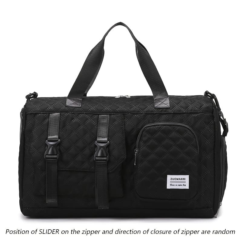 TEMU Large Capacity Argyle Travel Duffle Bag, Sports Gym Bag - Spacious & Portable For Overnight Trips