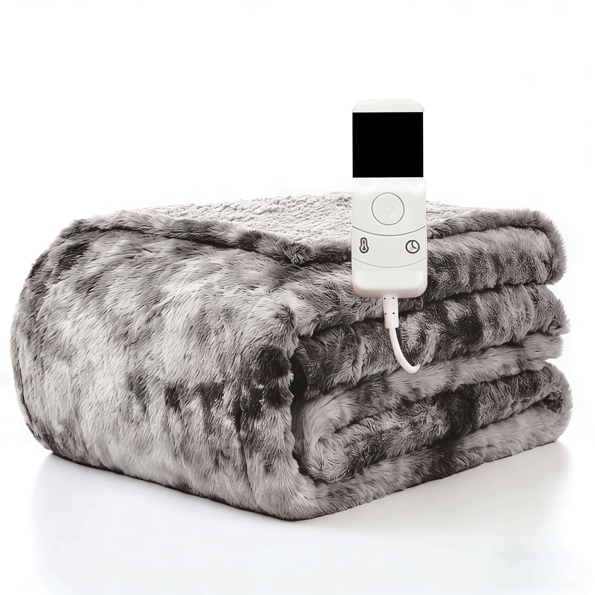 TEMU Electric Blanket With Time And Temperature Control, 1/2/4/6/8 Hour Auto-off, 10 Temperature Levels, Protection