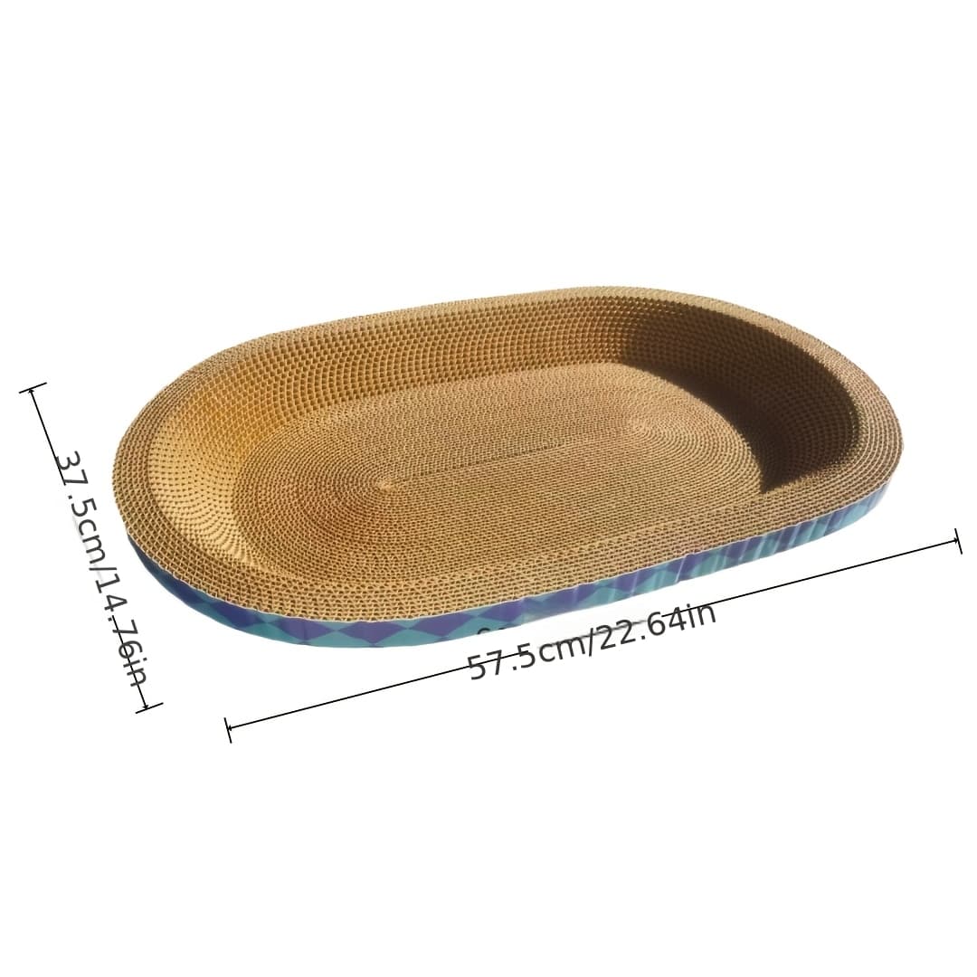 TEMU Durable Cat Scratchers, Interactive Cat Claw Grinding Board, Nest-shaped Cat Scratching Pad, Round And Oval Shaped Cardboard Cat Scratchers, Durable Cat Toys For Claw Care, Suitable For All Cats