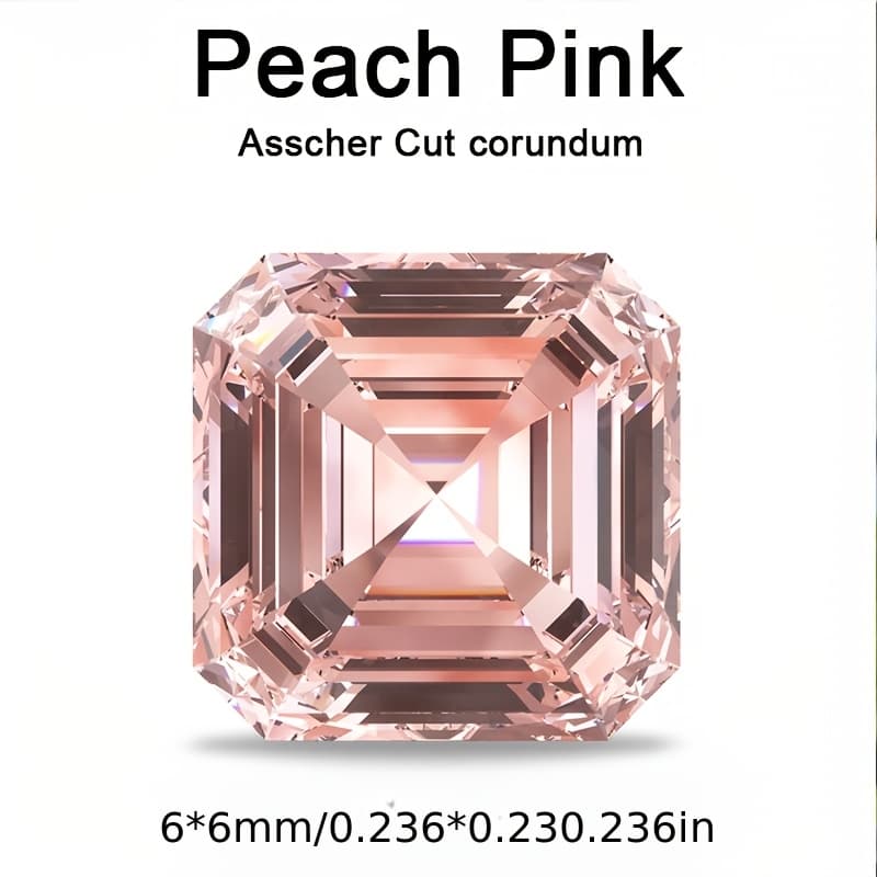 TEMU Pink Laboratory-grown Peach Pink Cut Artificial Gemstone Synthetic Artificial Gemstone Bulk Artificial Gemstone 100% Pen Test