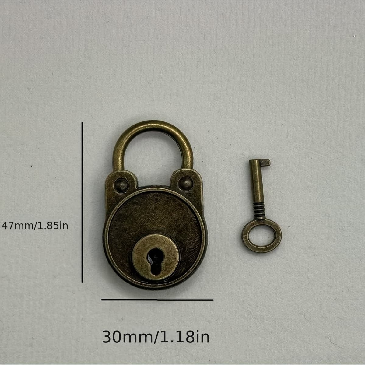 TEMU Bear Padlock Metal Heart Padlock Peach Heart Dormitory Cabinet Ultra-small Mini Lock With Key Suitcase Lock
