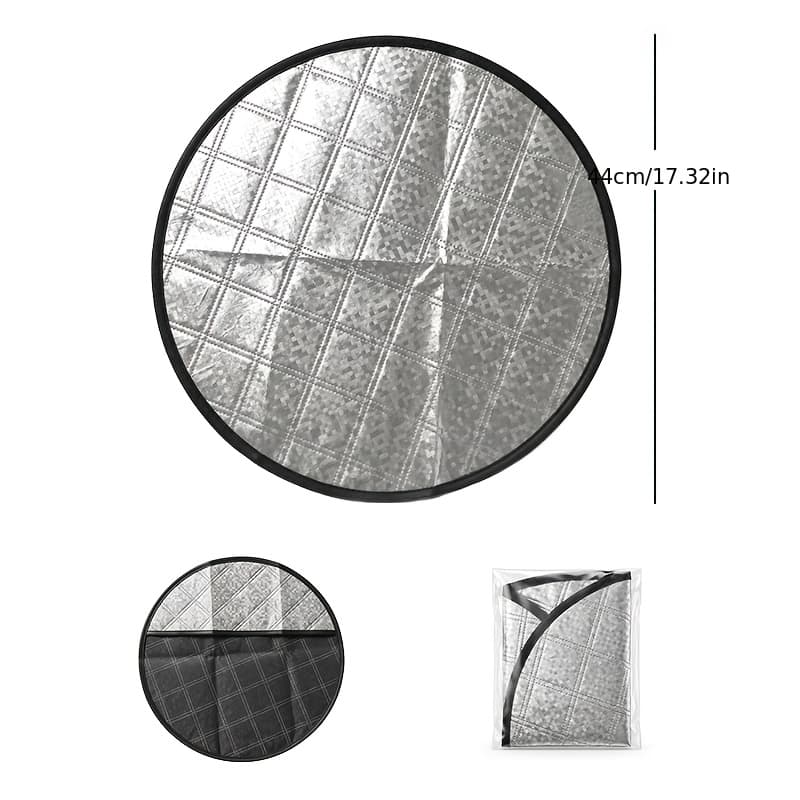 TEMU Universal Portable Car Steering Wheel Cover, Heat And Sun Protection, High Temperature Resistant, Fits Most Vehicles Including Cars, Suvs, Trucks And Off-road Vehicles