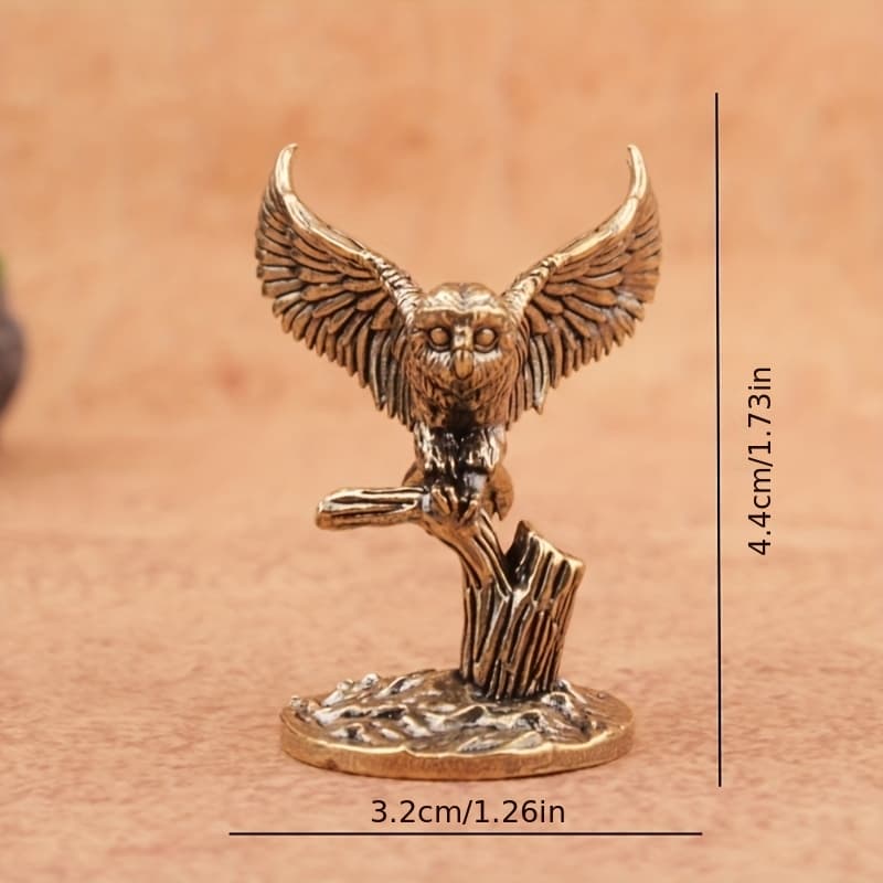 TEMU 1pc/owl On A Branch/animal Figurine