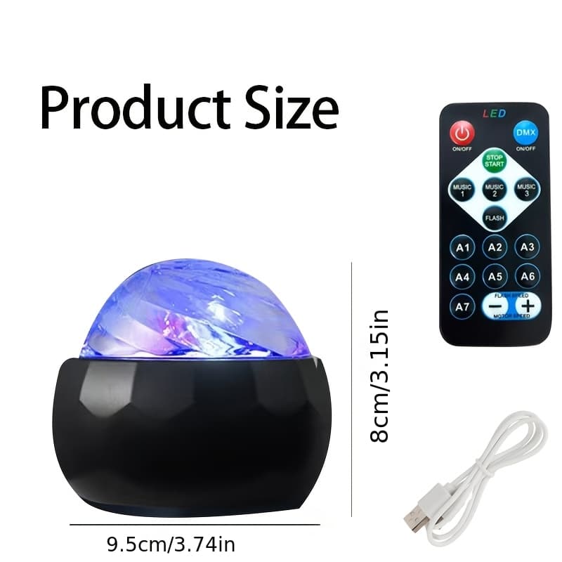 TEMU A Remote-controlled Led Lamp That A Northern Lights Ambiance, Featuring Adjustable Multi-colors, Usb, Perfect For Gifts, Parties, And Events