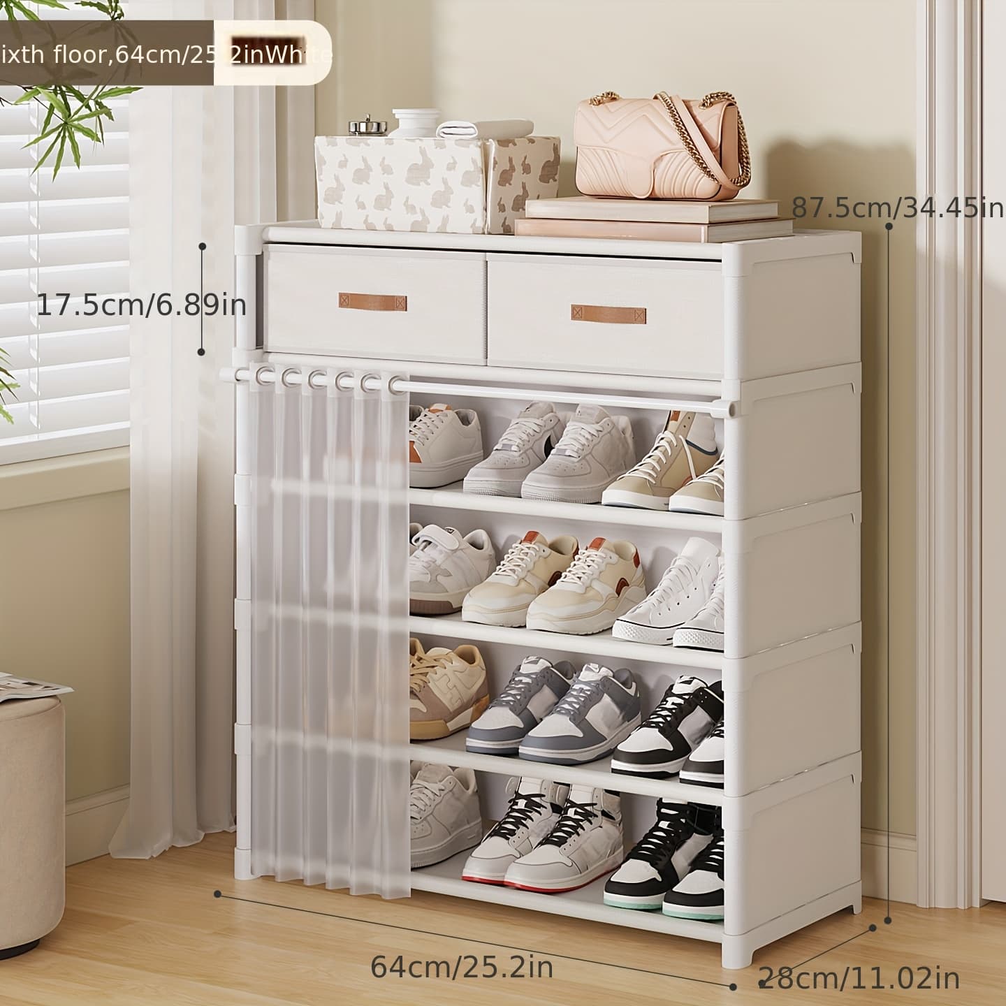 TEMU 1pc Household Independent Dust-proof Shoe Cabinet, Multi Functional Shoe Storage Rack Room, Indoor Large Capacity Shoe Rack, Cabinet In , Suitable For Dormitories, , And Apartments