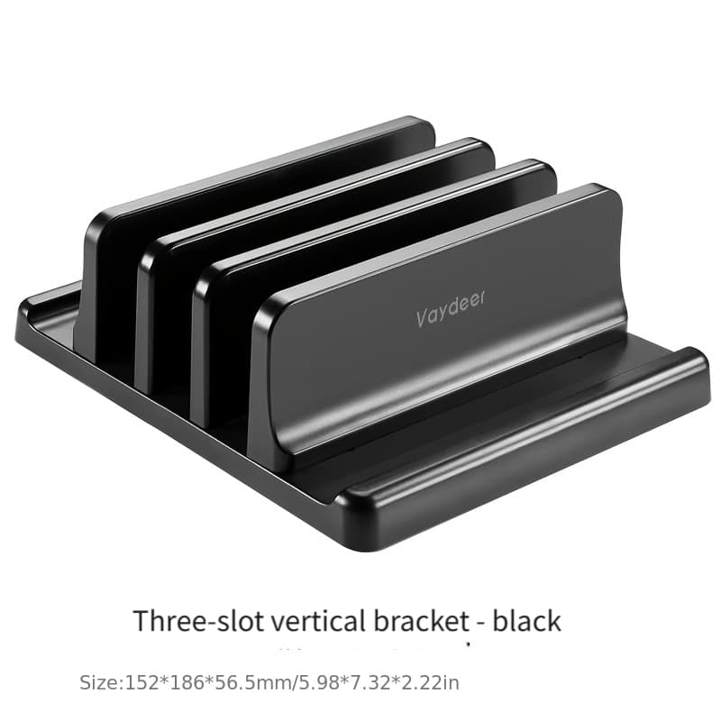 TEMU 1pc Vaydeer 2/3-slots Vertical Laptop Stand Made Of Premium Abs Plastics 5 In 1 -saving Adjustable Desk Organizer For All //surface