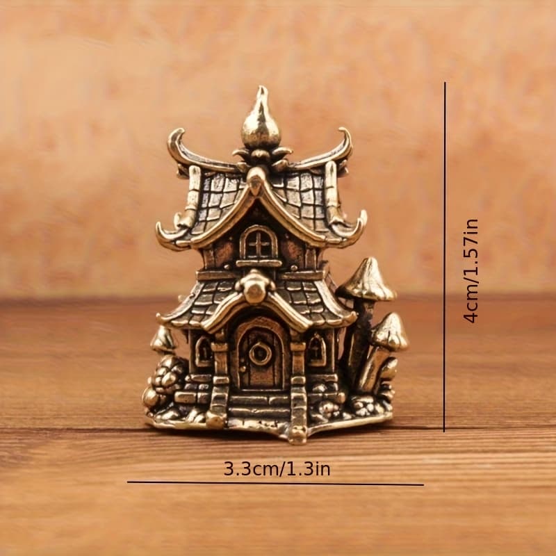 TEMU Collectible Figurines ,1pc/beautiful Castle/architectural Model Ornament