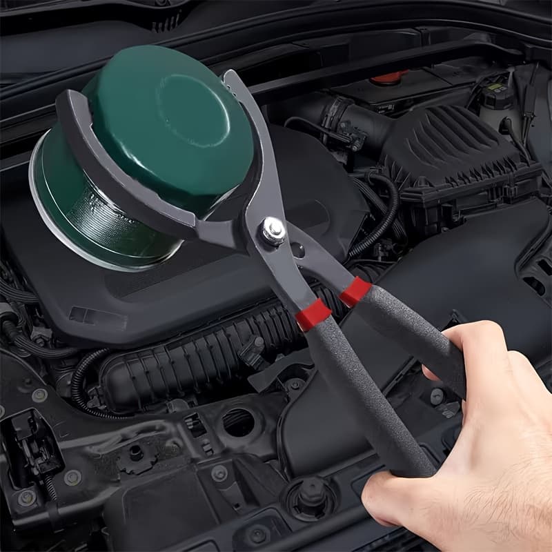 TEMU Adjustable Heavy-duty Oil Filter Wrench With Non-slip Grip And Quick Assembly | Long Handle, Durable Steel, Suitable For Cars, Trucks, Motorcycles, , Boats