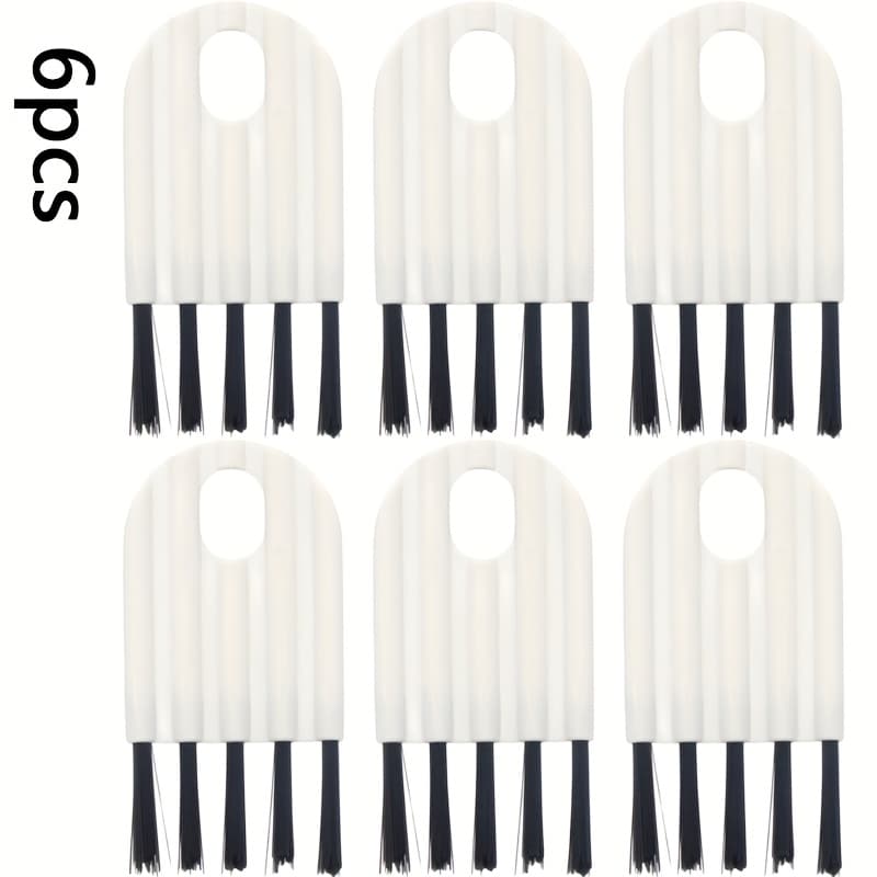 TEMU 6pcs Cleaning Brush Set: Keyboard Brush, Water Bottle Cleaning Brush, Cup Lid Brush, Crevice Dust Brush, Computer Cleaning Brush, Corner Duster, And Keycap Cleaner. Cleaning Supplies And Tools