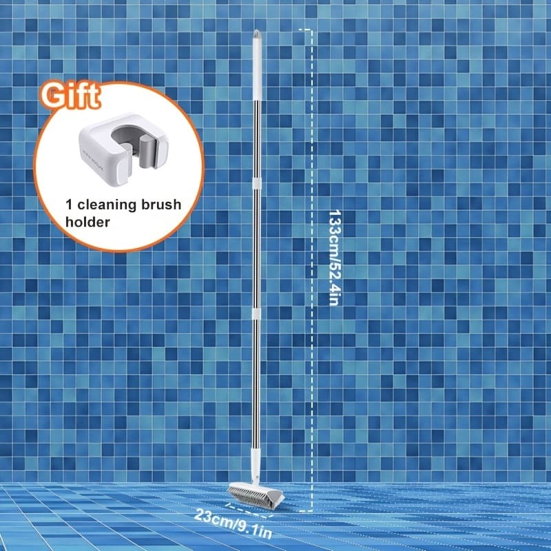 TEMU 1pc Joybos Pool Cleaning Brush: Cleaning Pool Corners And Walls, Long Pole And Handle, With Hard Brush Head, Cleaning Stains, For Courtyard Swimming Pool And Pool