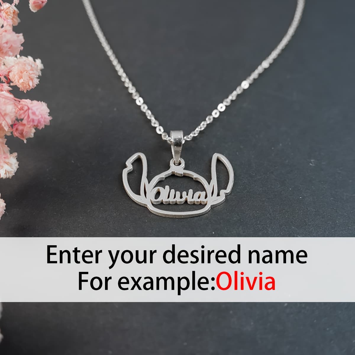 TEMU Personalized Cartoon Necklace | Custom Name Pendant Necklace | 304l Stainless Steel | Koala Necklace | Animal Necklace | Cute Birthday Gift