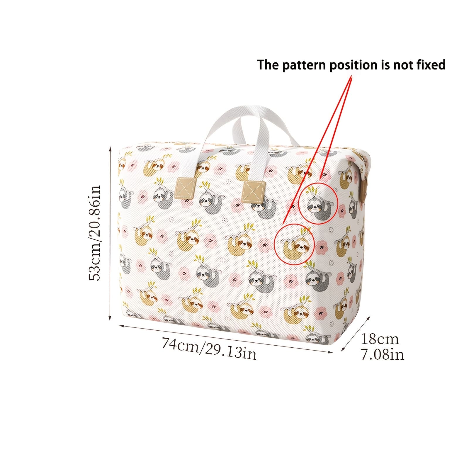 TEMU Nesting Storage Bag, 1pc Handheld Storage Bag, Large Capacity, With Handle, Foldable, For Storing Clothes, Blankets, Etc.