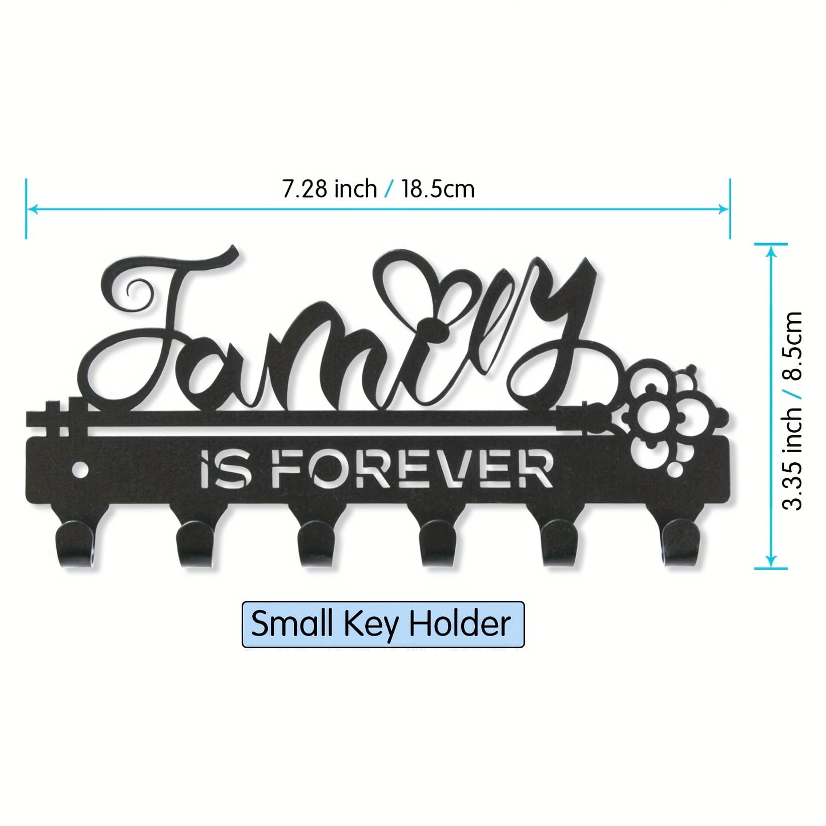 TEMU Family Key Hook, Decorative Hook, , Metal Key Holder-mv-53.(s+l)